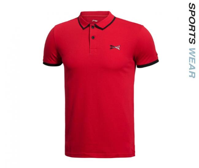 Li-Ning Men's Sportswear Polo Tee - Red -APLJ289-2