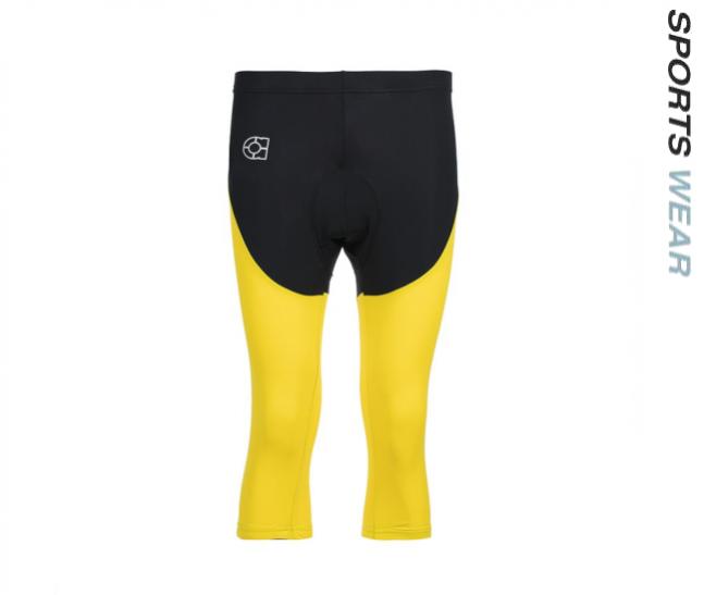 Arora Sports Cycling Shorts 3/4 Spandex -Black Yellow 