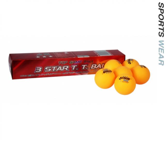 DHS 3 Star Table Tennis Balls-Orange 