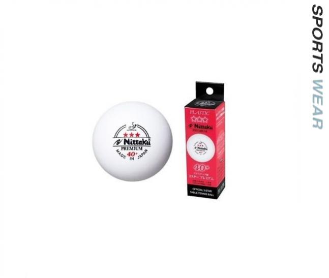Nittaku 3-Star 40+ Premium Table Tennis Balls 
