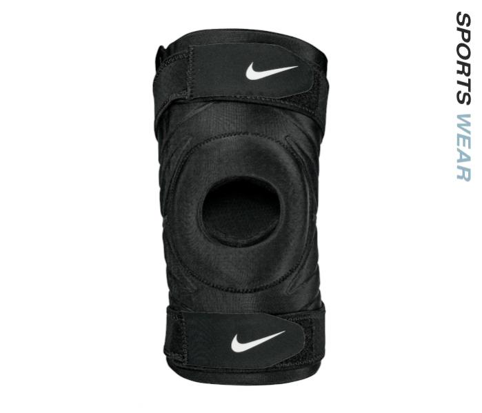 Nike PRO Open Knee Sleeve With Strap - Black 