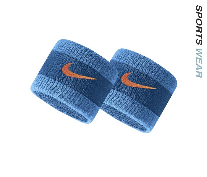 Nike Swoosh Wristband - Laser Blue/Rush Orange 