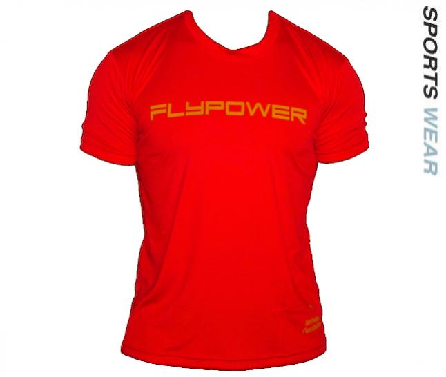 Flypower Microfibre Interlock Performance T Shirt - Red 